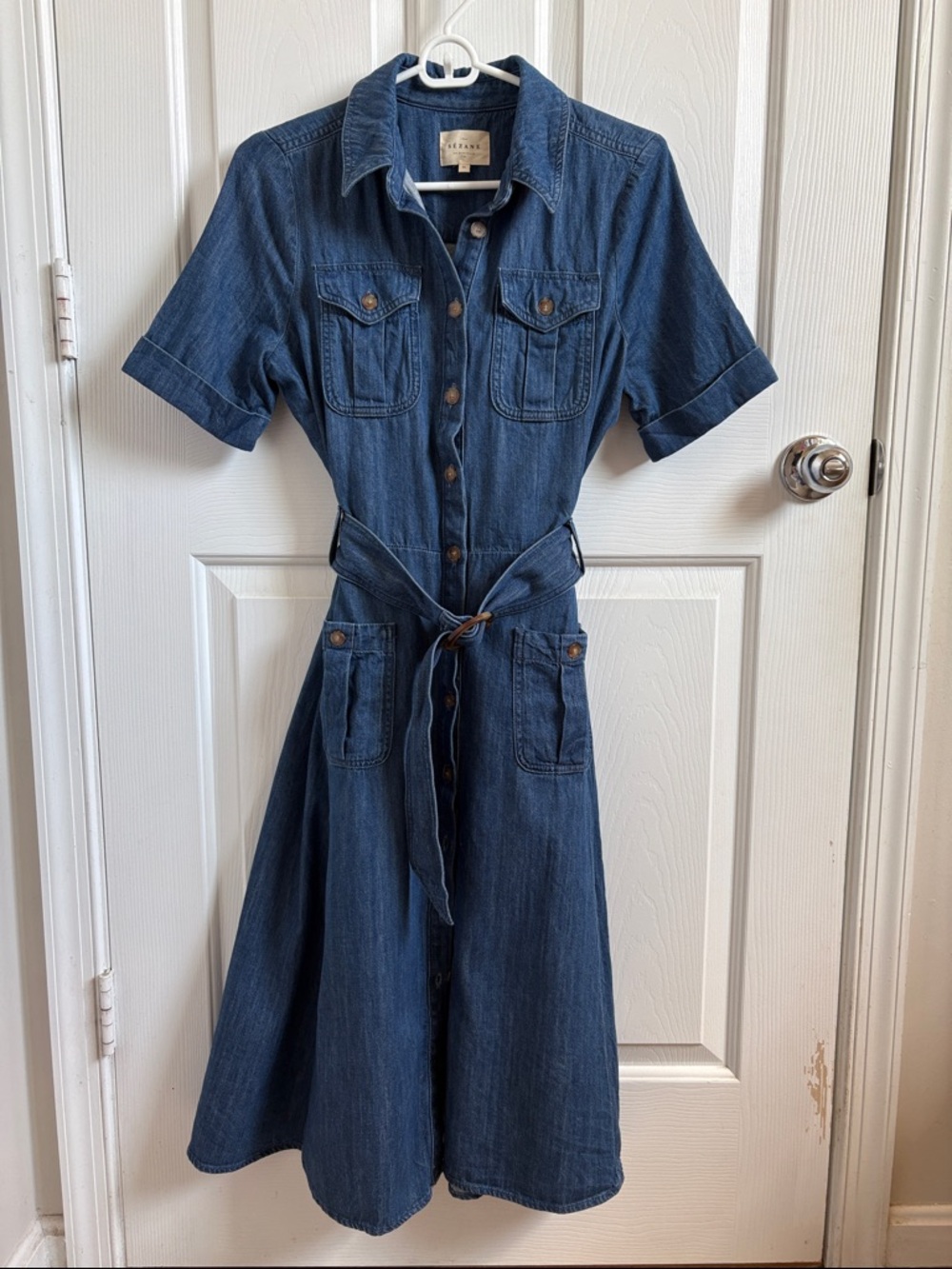 Sezane Raquel Denim Dress